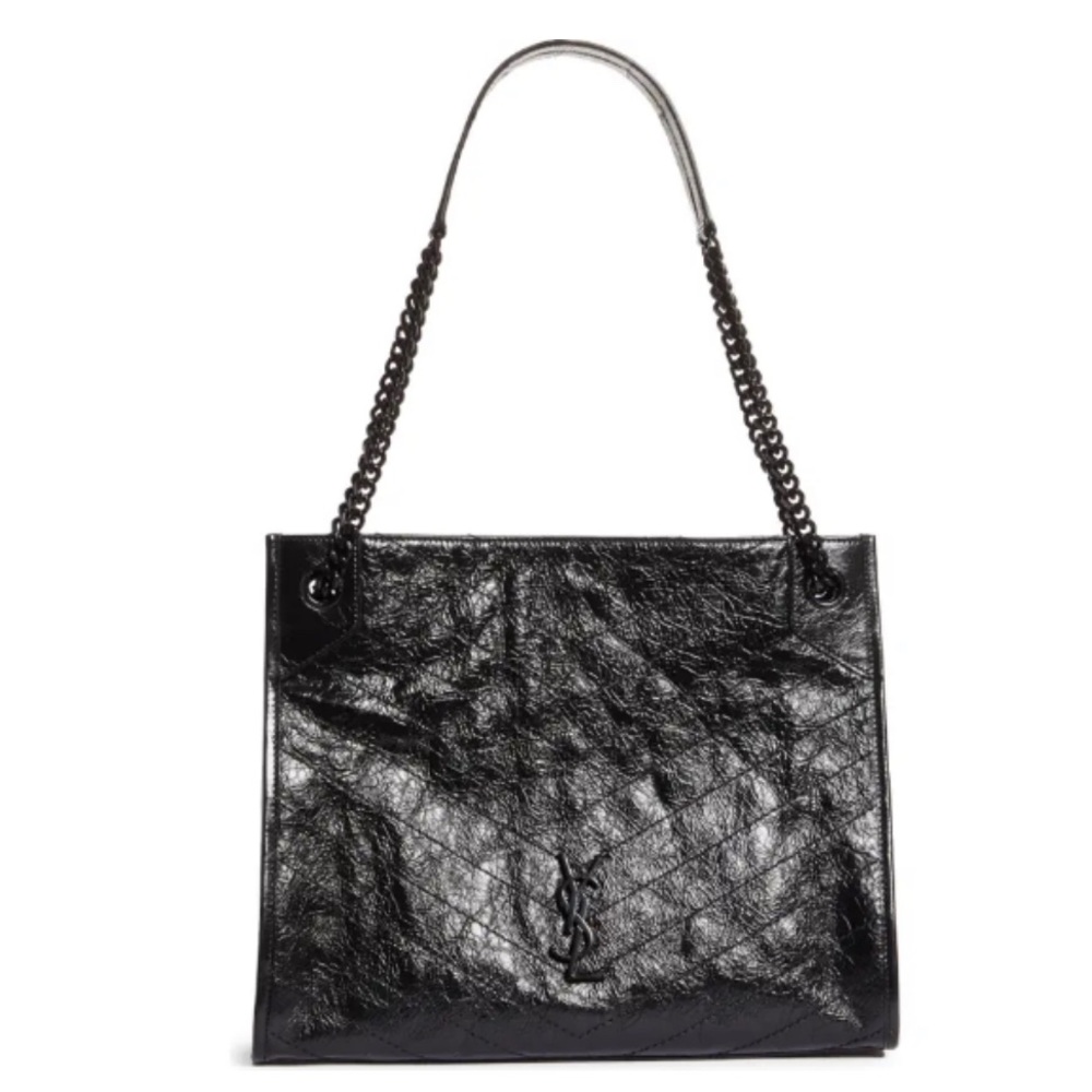 Saint Laurent YSL
Medium Niki Matelasse Crinkled Leather Shoulder Bag AUTHENTIC